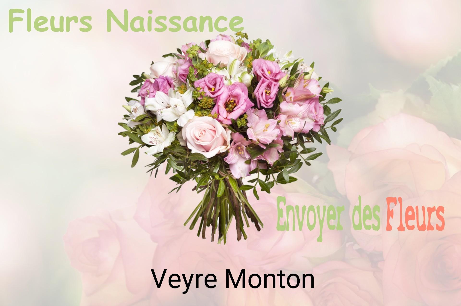 Bouquet de fleurs de naissance livré à Veyre-Monton
